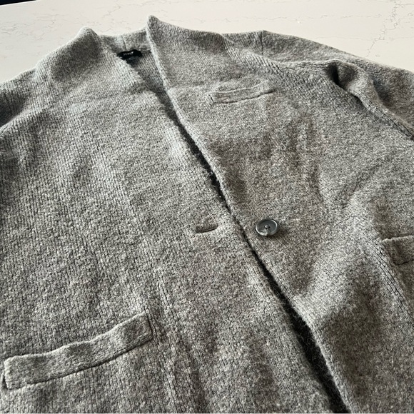 J. Crew Cocoon Sweater Blazer Jacket Grey Cardigan Cozy - Picture 14 of 16